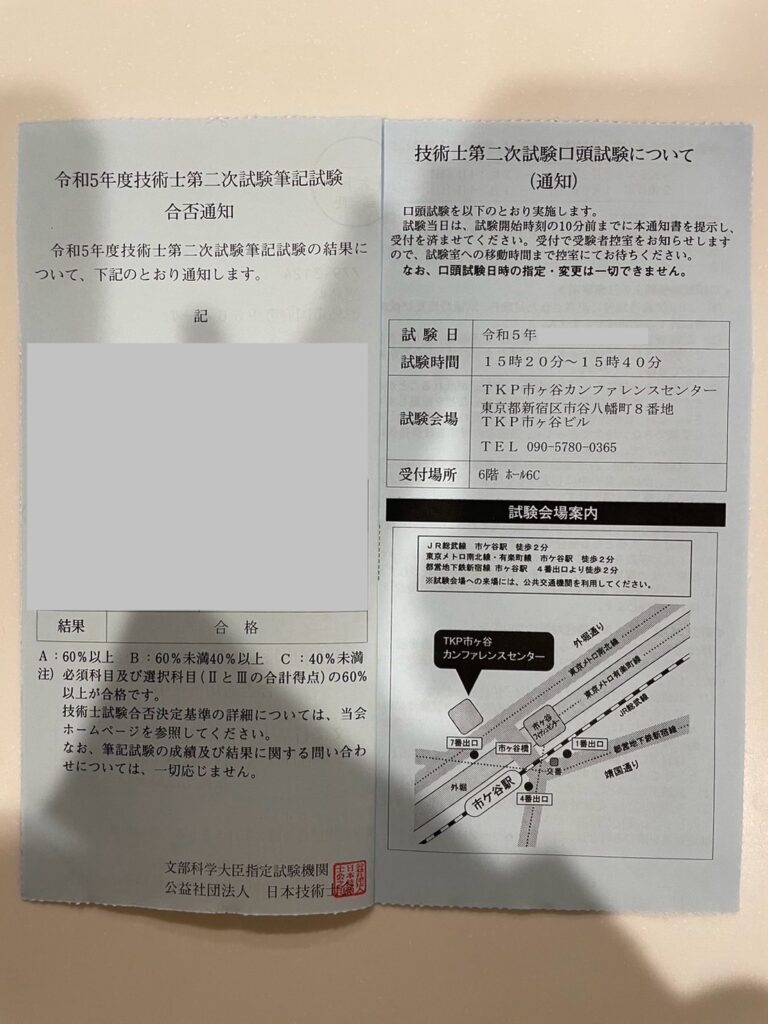合格通知